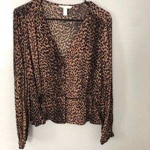 Leopard Print Blouse